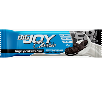 Bigjoy Sports Classic High Protein Bar Cookies & Cream 45gx16 Adet