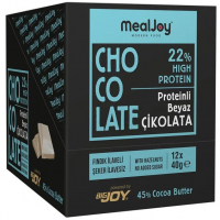Mealjoy Protein Chocolate 40 Gr 12 Adet - Beyaz Çikolata
