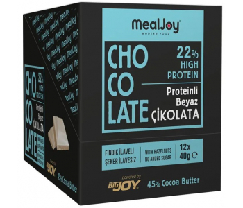 Mealjoy Protein Chocolate 40 Gr 12 Adet - Beyaz Çikolata
