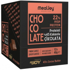 Mealjoy Protein Chocolate 40 Gr 12 Adet - Çikolata Mealjoy Protein Chocolate 40 Gr 12 Adet - Çikolata