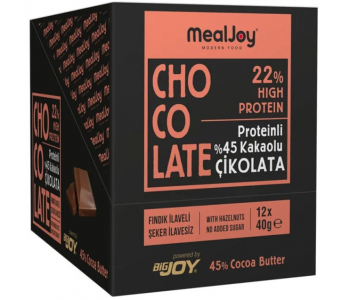 Mealjoy Protein Chocolate 40 Gr 12 Adet - Çikolata Mealjoy Protein Chocolate 40 Gr 12 Adet - Çikolata