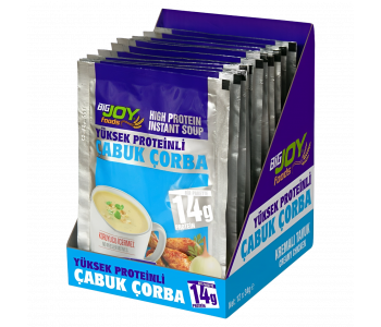 Bigjoy Foods Proteinli Çabuk Çorba 12x34 Gr - Kremalı Tavuk