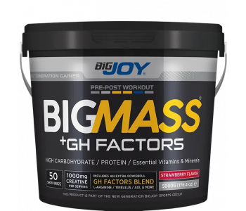 BigJoy Sports Big Mass +GH Factors 5000 Gr - Çilek BigJoy Sports Big Mass +GH Factors 5000 Gr - Çilek