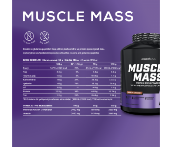 BioTechUSA Muscle Mass 4000 Gr - Çikolata