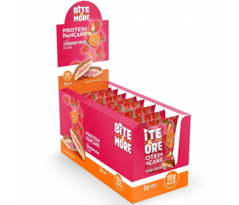 Bite&More Çilekli Protein Pankek 50 Gr x 12 Adet