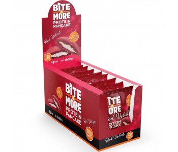 Bite&More Red Velvet Protein Pankek 50 Gr x 12 Adet