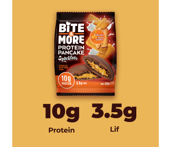 Bite&More Speculoos Kakaolu Protein Pankek 50 Gr x 12 Adet Bite&More Speculoos Kakaolu Protein Pankek 50 Gr x 12 Adet