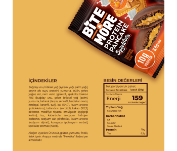 Bite&More Speculoos Kakaolu Protein Pankek 50 Gr x 12 Adet Bite&More Speculoos Kakaolu Protein Pankek 50 Gr x 12 Adet