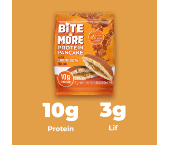 Bite&More Karamelli Protein Pankek 50 Gr x 12 Adet