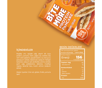 Bite&More Karamelli Protein Pankek 50 Gr x 12 Adet