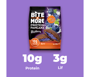 Bite&More Yaban Mersinli Protein Pankek 50 Gr x 12 Adet