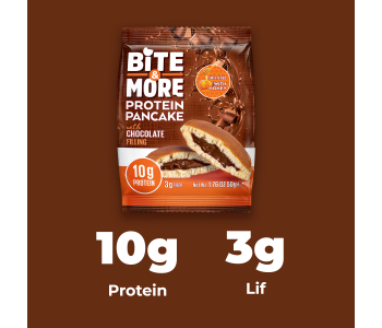 Bite&More Çikolatalı Protein Pankek 50 Gr x 12 Adet Bite&More Çikolatalı Protein Pankek 50 Gr x 12 Adet