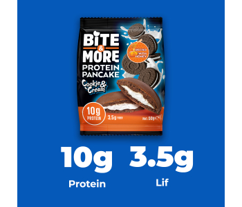 Bite&More Kurabiyeli Protein Pankek 50 Gr x 12 Adet
