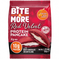 Bite&More Red Velvet Protein Pankek 50 Gr x 12 Adet Bite&More Red Velvet Protein Pankek 50 Gr x 12 Adet