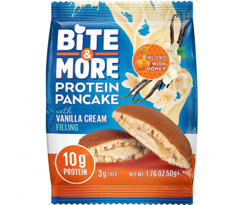 Bite&More Vanilyalı Protein Pankek 50 Gr x 12 Adet