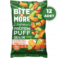 Bite&More Acı Biber ve Limonlu Vegan Protein Puff 50 Gr Bite&More Acı Biber ve Limonlu Vegan Protein Puff 50 Gr