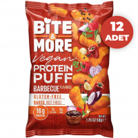 Bite&More Barbekülü Vegan Protein Puff 50 Gr