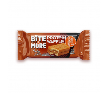Bite&More Fındık Kremalı Protein Waffle 55 Gr x 12 Adet