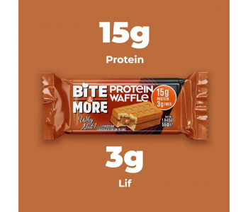 Bite&More Fındık Kremalı Protein Waffle 55 Gr x 12 Adet