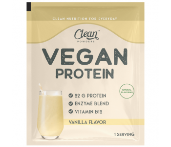 Clean Powders Vegan Protein 30 Gr 10 Saşe - Vanilya Clean Powders Vegan Protein 30 Gr 10 Saşe - Vanilya