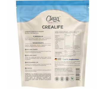 Clean Powders Crealife Creatine (Creavitalis®) 168 Gr - Aromasız Clean Powders Crealife Creatine (Creavitalis®) 168 Gr - Aromasız