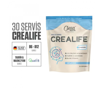Clean Powders Crealife Creatine (Creavitalis®) 168 Gr - Aromasız Clean Powders Crealife Creatine (Creavitalis®) 168 Gr - Aromasız