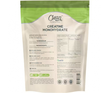 Clean Powders Creatine Monohydrate 150 Gr - Aromasız Clean Powders Creatine Monohydrate 150 Gr - Aromasız