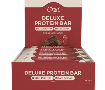 Clean Powders Deluxe Protein Bar 55 Gr 12 Adet - Çikolata Clean Powders Deluxe Protein Bar 55 Gr 12 Adet - Çikolata