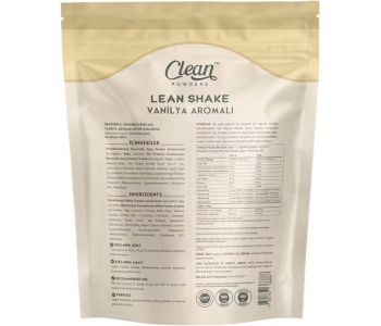 Clean Powders Lean Shake 600 Gr - Vanilya