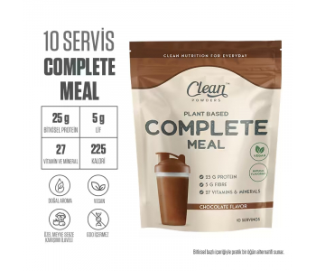 Clean Powders Plant Based Complete Meal 600 Gr - Çikolata