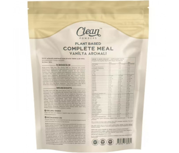Clean Powders Plant Based Complete Meal 600 Gr - Vanilya Clean Powders Plant Based Complete Meal 600 Gr - Vanilya