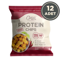 Clean Powders Protein Chips 50 Gr 12 Adet - Acı Biber ve Limon Clean Powders Protein Chips 50 Gr 12 Adet - Acı Biber ve Limon