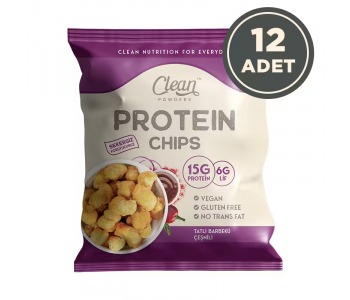 Clean Powders Protein Chips 50 Gr 12 Adet - Tatlı Barbekü Clean Powders Protein Chips 50 Gr 12 Adet - Tatlı Barbekü