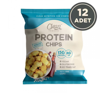 Clean Powders Protein Chips 50 Gr 12 Adet - Tuz ve Sirke Clean Powders Protein Chips 50 Gr 12 Adet - Tuz ve Sirke