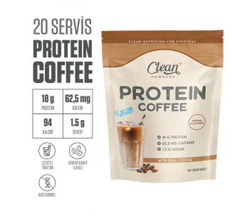 Clean Powders Protein Coffee 500 Gr - Kahve Clean Powders Protein Coffee 500 Gr - Kahve