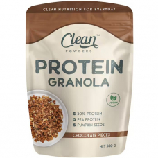 Clean Powders Protein Granola 300 Gr - Çikolata Parçacıklı Clean Powders Protein Granola 300 Gr - Çikolata Parçacıklı