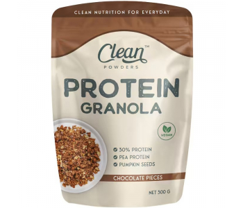 Clean Powders Protein Granola 300 Gr - Çikolata Parçacıklı Clean Powders Protein Granola 300 Gr - Çikolata Parçacıklı