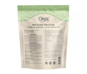 Clean Powders Matcha Protein 440 Gr - Vanilya Clean Powders Matcha Protein 440 Gr - Vanilya