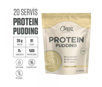 Clean Powders Protein Pudding 500 Gr - Vanilya Clean Powders Protein Pudding 500 Gr - Vanilya