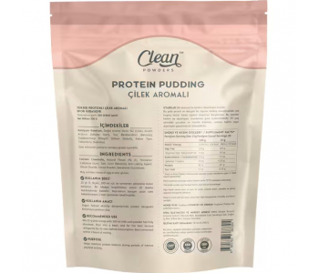 Clean Powders Protein Pudding 500 Gr - Çilek Clean Powders Protein Pudding 500 Gr - Çilek