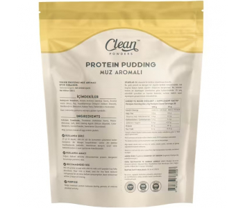 Clean Powders Protein Pudding 500 Gr - Muz Clean Powders Protein Pudding 500 Gr - Muz