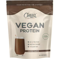 Clean Powders Vegan Protein 600 Gr - Kahve Clean Powders Vegan Protein 600 Gr - Kahve