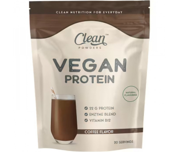 Clean Powders Vegan Protein 600 Gr - Kahve Clean Powders Vegan Protein 600 Gr - Kahve