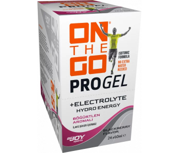 On The Go Progel + Electrolyte 24 x 60 ml Böğürtlen