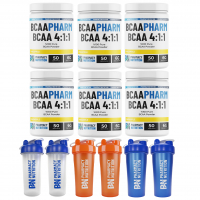 Pharmacy  BCAAPharm 4:1:1 300 Gr 6'lı Paket - Shaker Hediyeli
