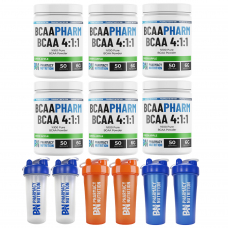Pharmacy  BCAAPharm 4:1:1 300 Gr 6'lı Paket - Shaker Hediyeli
