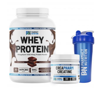 Pharmacy Nutrition GLP SET Wheypharm 900 Gr Çikolata + Creapharm 250 Gr Pharmacy Nutrition GLP SET Wheypharm 900 Gr Çikolata + Creapharm 250 Gr