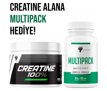Trec Nutrition %100 Creatine Monohydrate + Multipack Paket