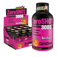 ZeroSHOT 60 Ml 3000 Mg L-Carnitine 12 Adet - Şeftali