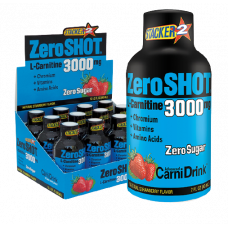 ZeroSHOT 60 Ml 3000 Mg L-Carnitine 12 Adet - Çilek